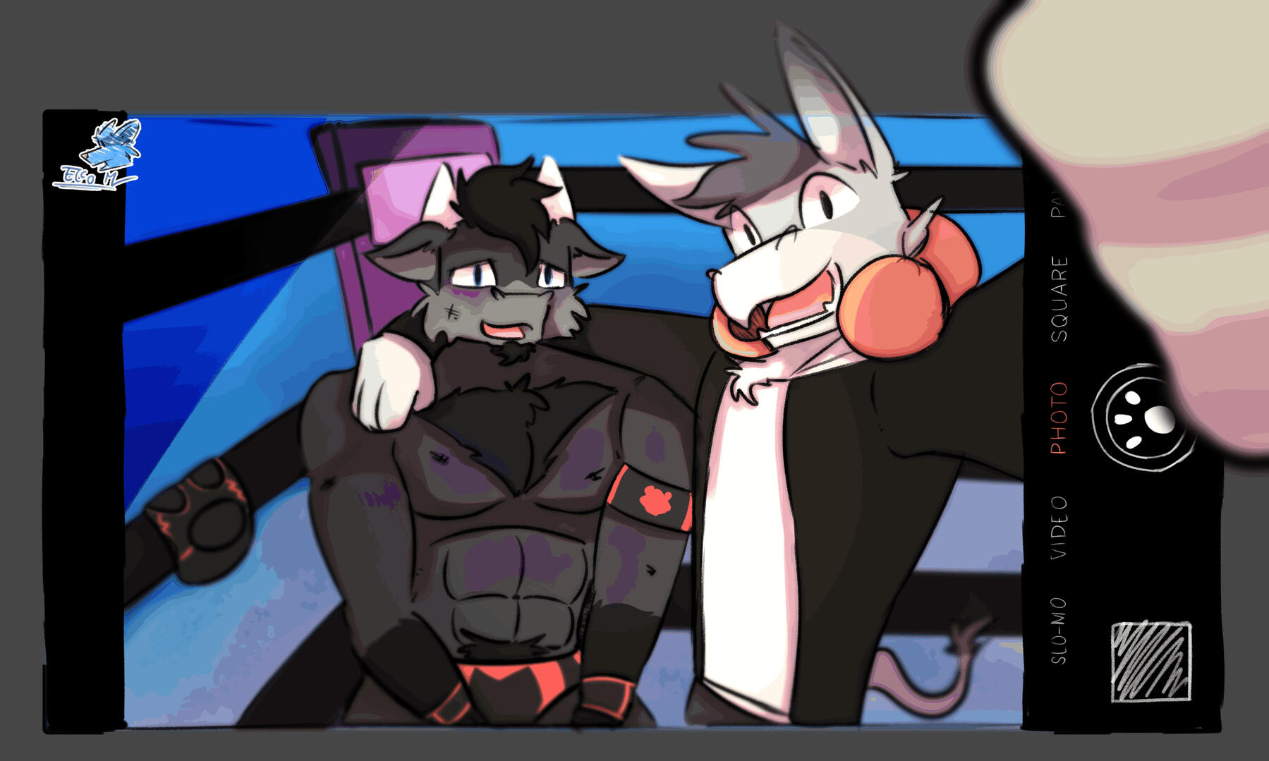 Lillo & Black Stampede's selfie.